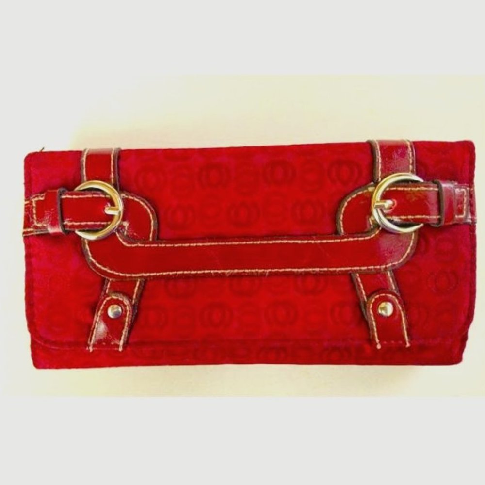 Burgundy Tri-Fold Rustic Wallet